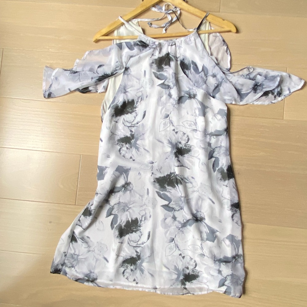 Flowy off the shoulder Dress from Urban outfitters.